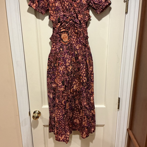 ❤️‍🔥CLEARANCE ❤️‍🔥 NWOT Ulla Johnson Floral Cotton Midi Dress, Size US 6 - Picture 7 of 8